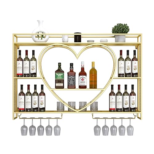Support à bouteilles de vin en fer forgé avec étagères de rangement - 2