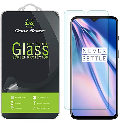 (2 Pack) Dmax Armor for OnePlus 7T Tempered Glass Screen Protector