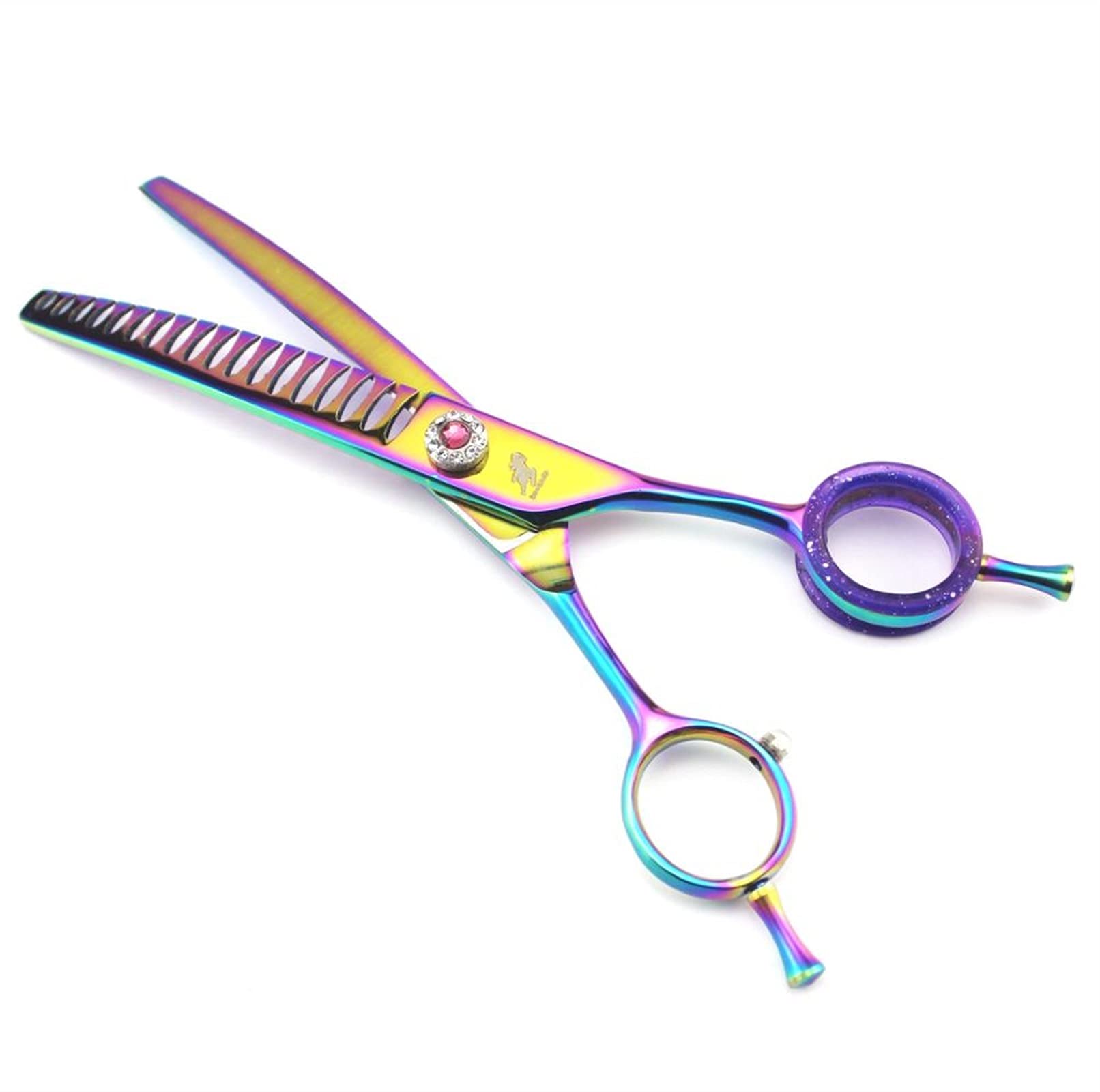 Ciseaux Coiffure/Ciseaux Cheveux Cisailles d'amincissement Ciseaux for animaux de compagnie chat chien toilettage Ciseaux de coupe Too Toears Cisailles en acier inoxydable 7 pouces Ciseaux salon Coiff