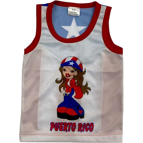 Puerto Rico Flag Girl Tanktop