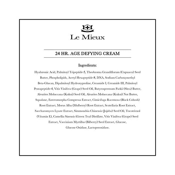 Le-Mieux-24-Hr-Age-Defying-Cream-Hydrating-Facial-Moisturizer-with-Hyaluronic-Acid-Peptides-Rich-Anti-Aging-Face-Cream-No-Parabens-or-Sulfates-175-oz-52-ml Le Mieux 24 Hr. Age Defying Cream - Hydrating Facial Moisturizer with Hyaluronic Acid & Peptides, Rich Anti-Aging Face Cream, No Parabens or Sulfates (1.75 oz / 52 ml)