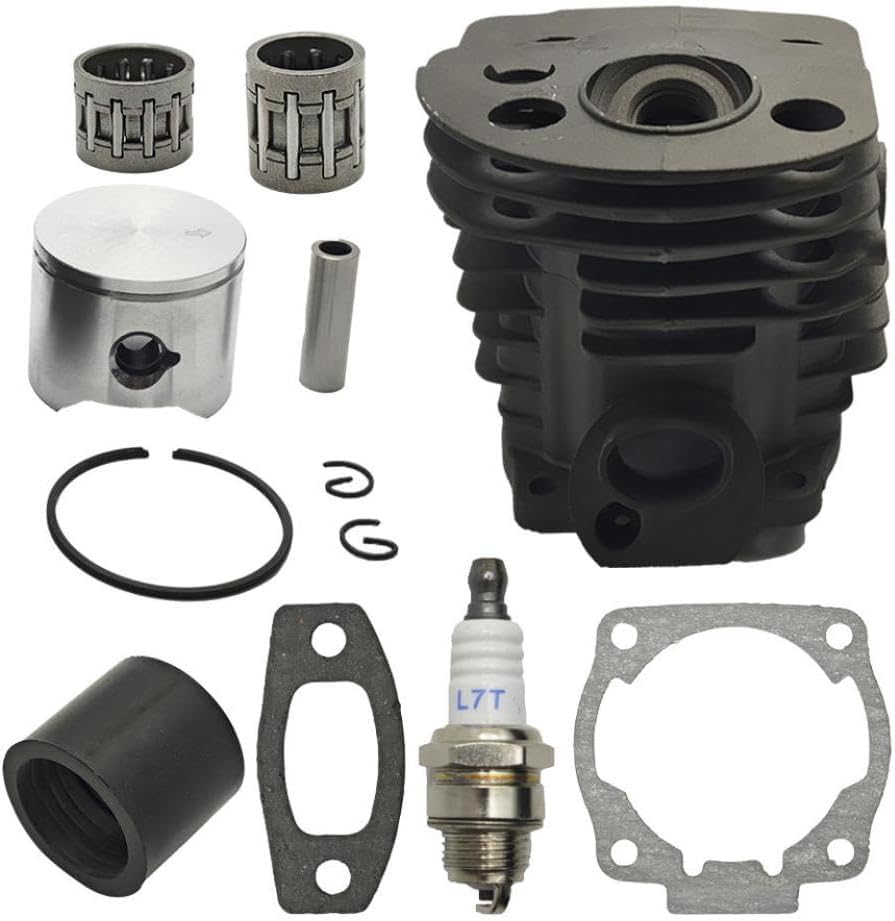 55 51と互換性のある45mmシリンダーキット50チェーンソーエンジン部品には、ピストンベアリングマニホールドガスケットとプレート★新作・2026年★人気★