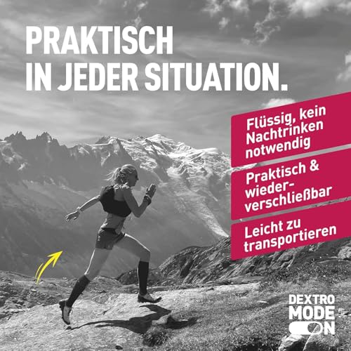 Dextro Energy Liquid Gel Cherry + Caffeine - 18x60ml (18er Pack) - High Carb Energy Gel zur schnellen Kohlenhydrate Versorgung und Koffein Zusatz – Bild 5