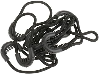10 Piezas Cordón Elástico para Cremallera SOGA Repuesto de Zipper Plástico Resistente para Camping Viajes Bolsas Mochilas Dormitorio Ropa, Negro, 65mm