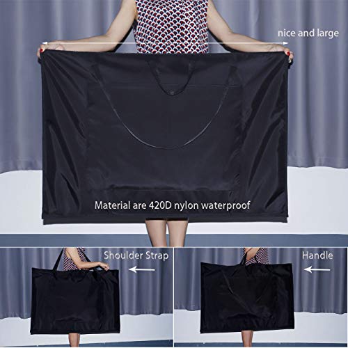 Busoha Large Size Art Portfolio Tote Bag With Nylon Shoulder,24"X 36" Light Weight Waterproof Poster Board Storage,Portfolio Folder For Artwork For Poster, Sketching,Student Art Portfolio,Drawing #TOP2