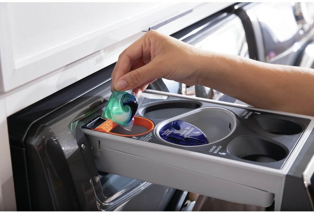 Electrolux 4.5 cu. ft. Stackable Front Load Washer in Titanium with SmartBoost, Optic Whites, and Pure Rinse