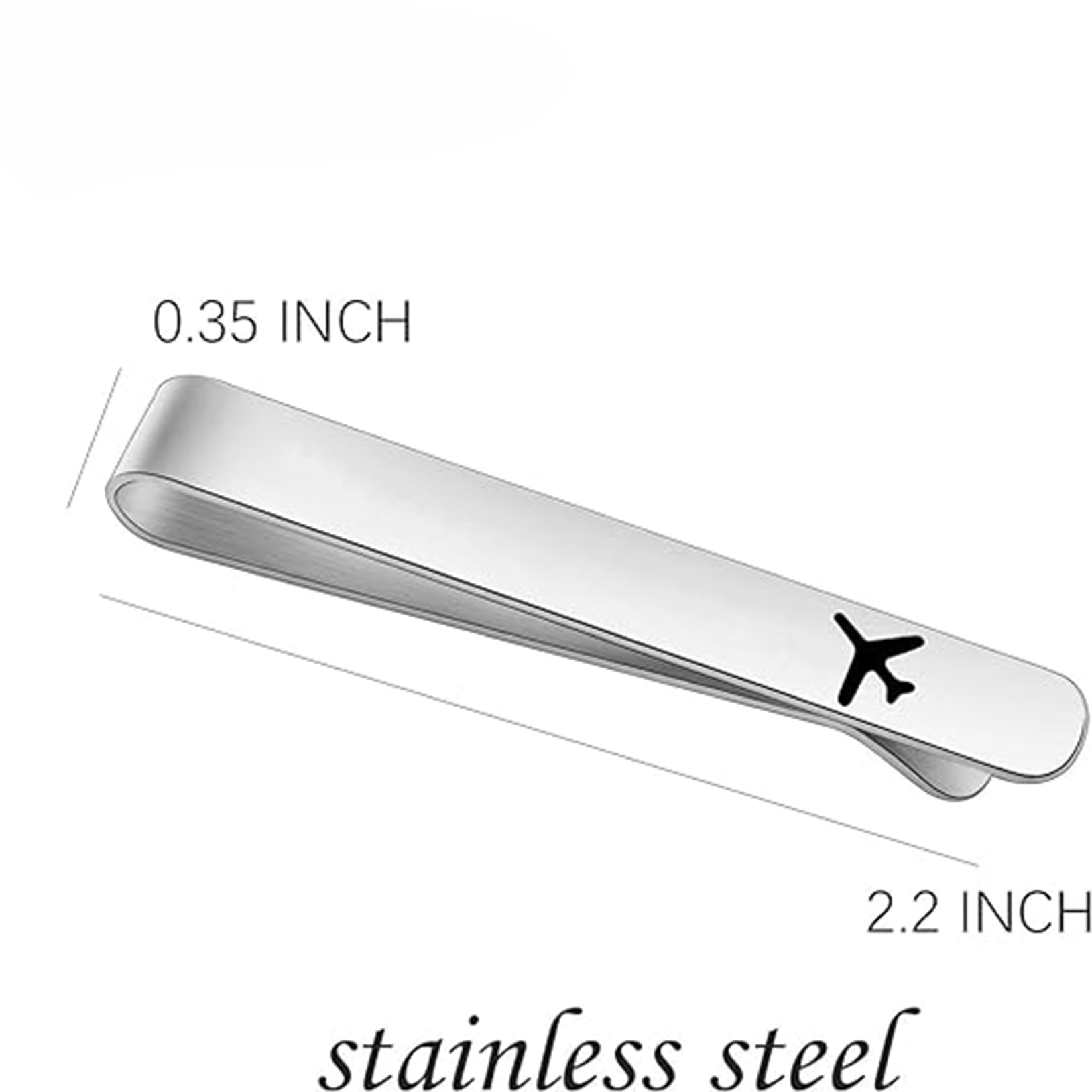 Clip de corbata de avión, joyería de avión, regalo de piloto, clip de corbata seguro para mosca, regalos de aviación, barra de corbata de piloto, regalos de viaje de larga distancia, regalo para
