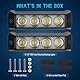 Chelhead 2 Stück 14cm weiße LED-Lichtleiste, schmal, 12 W, Einbau-Fahrlicht, 6000 K, superhell, kompatibel mit 12 V/24 V Geländewagen, SUV, ATV, Allradantrieb, Auto, LKW, Golfwagen