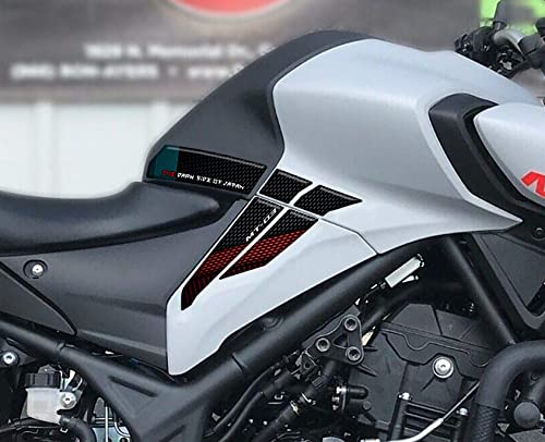 Autocollant résine 3D Yamaha MT-03 protection réservoir Cyan Storm 2020+