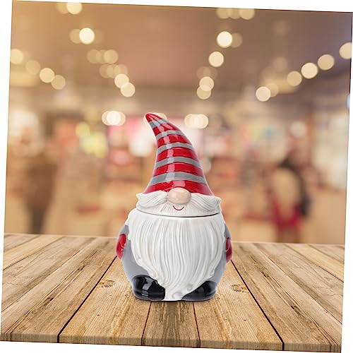 Recipiente decorativo de gran capacidad navideño para almacenamiento de dulces 3