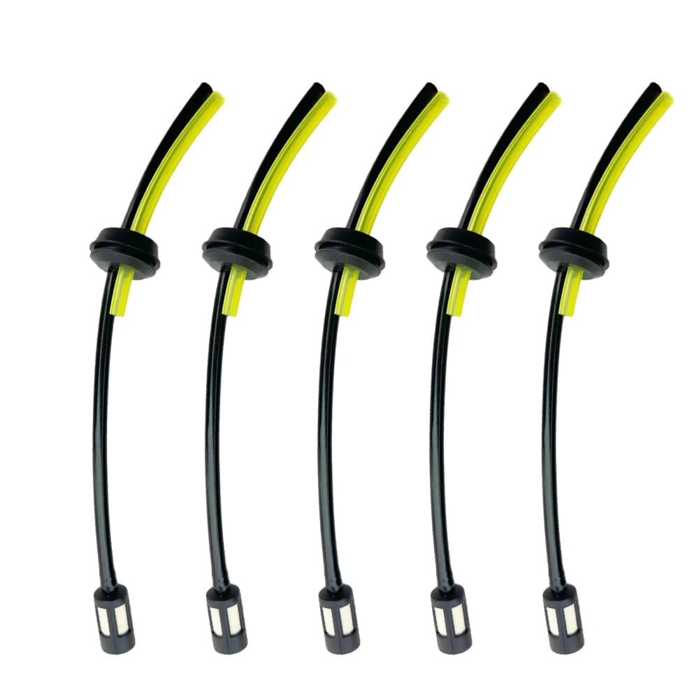 Replacement Strimmer Trimmer Fuel Hose with Petrol Tank Filter Oil Pipe for Chainsaw Parts Engine Garden Tools(5PC)