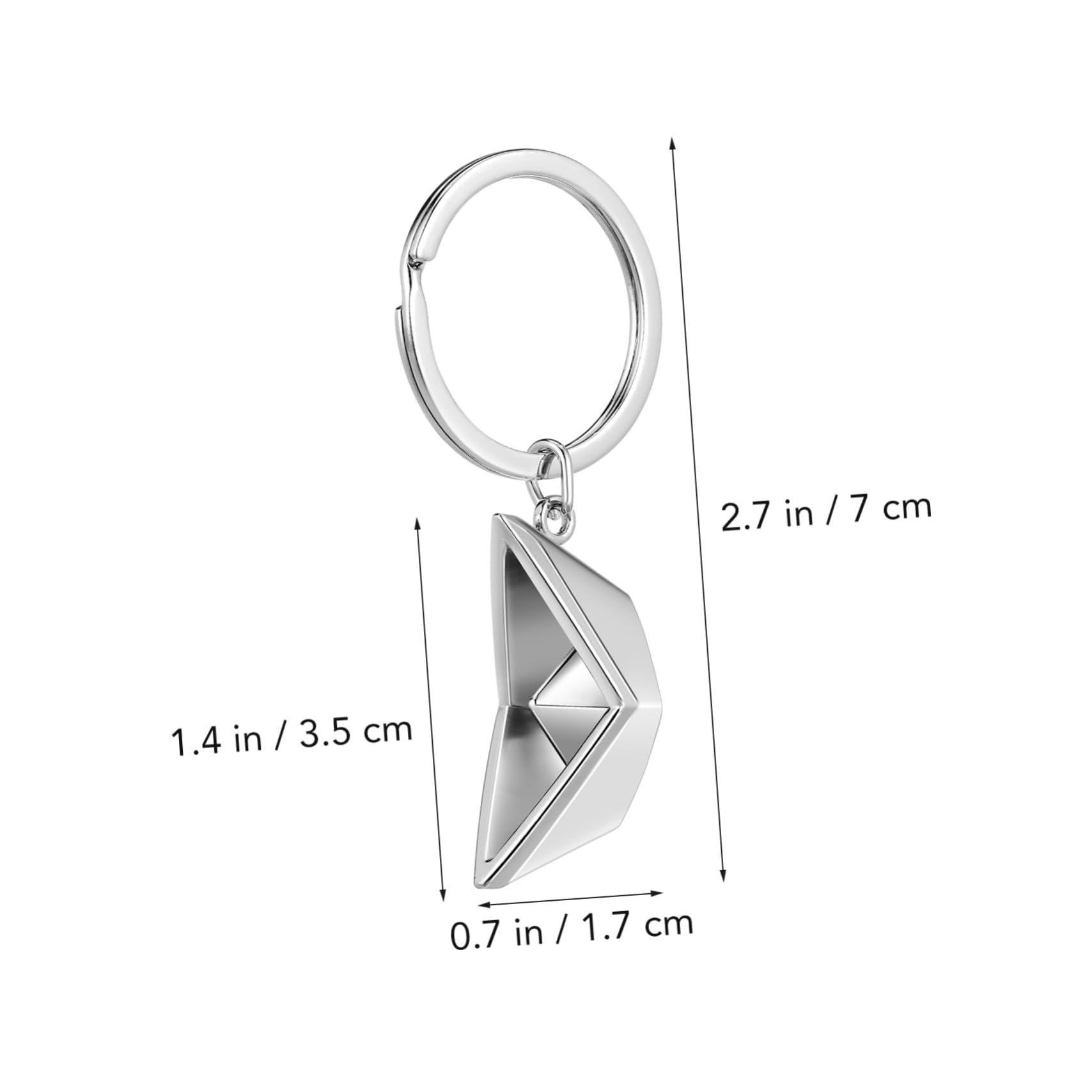 IMIKEYA 5 pezzi Portachiavi in metallo a forma di barca di carta da ciondolo decorativo unico per chiavi regalo piccolo e originale per uomini e donne