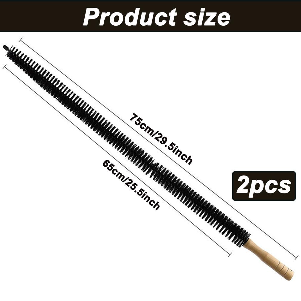 2 Pcs Radiator Cleaner Brush, Multipurpose Cleaning Brush Hard Bendable Flexible Brush, Thin Long 75 cm - Image 2