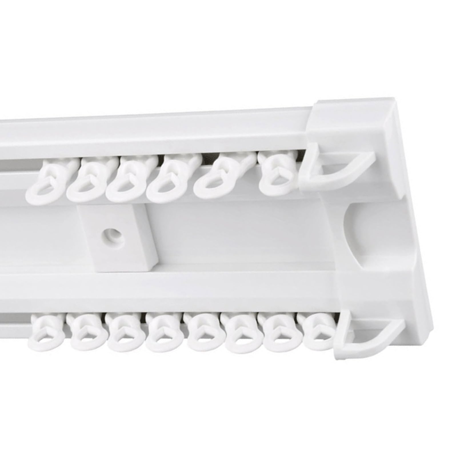 Tringle à rideaux double en aluminium de 1 à 5 m pour séparateur de pièce (110 cm) – Polyvalente, durable, installation facile, idéale pour la décoration de la maison