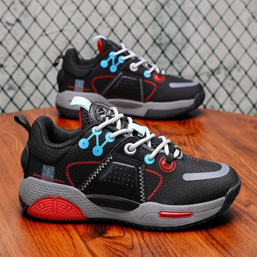 Children's Basketball Shoes Boys Girls lace-up Low-top Breathable Sports Shoes Shock Absorption and Anti-Slip Suitable for Little Kids and Big Kids2