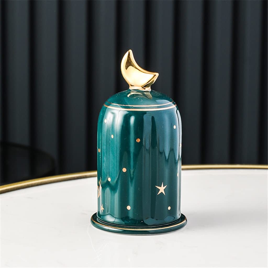 AYCDL Toothpick holder living room kitchen home desktop decoration cotton swab box ceramic decoration Toothpicks,D