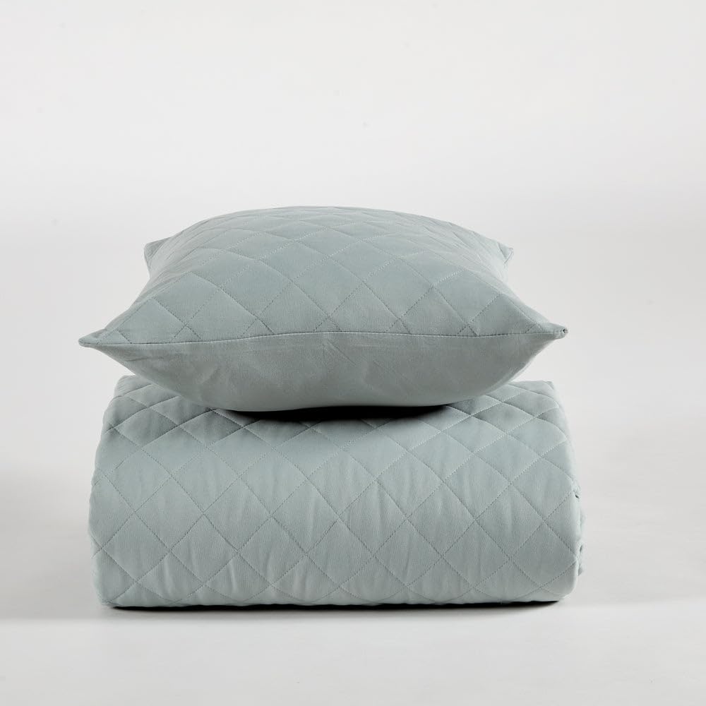 10XDIEZ Colcha boutie Microfibra - Cama 150cm, Deluxe Jade