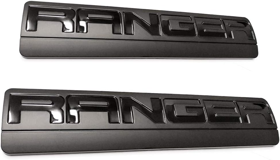 2x Black RANGER Emblems, 3D Badge Fender Replacement for F150 F250 2006-2011