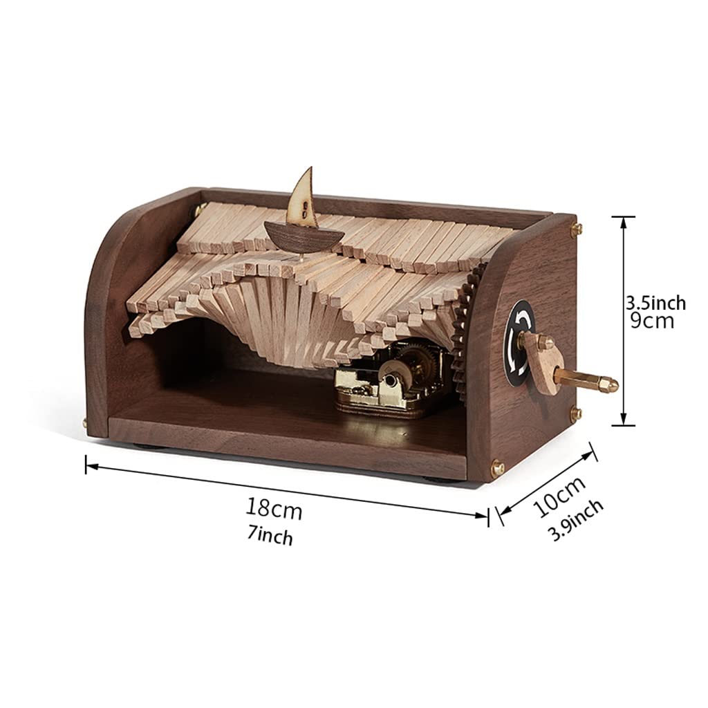 Carillon Scatola Musicale Music Box Box Box Scatole Musicali in Legno Regali for Il Compleanno/San Valentino/Giorno del Ringraziamento Giorno/Decorazioni for la casa di Natale Carillon Regalo di