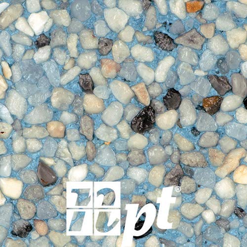 EZP-1422 1 lbs Regular Pebble Plaster, Aqua White
