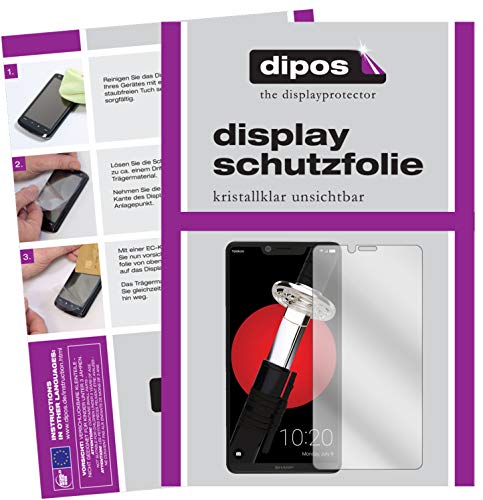 dipos I 2X Schutzfolie klar kompatibel mit Sharp Aquos D10 Folie Bildschirmschutzfolie