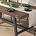 GarveeHome Industrial Dining Table for 6-8 People, 70.87 in Long Wooden Kitchen Table with Sturdy Metal Frame & Rustic Brown Finish (Brown, 70.87 in Long)