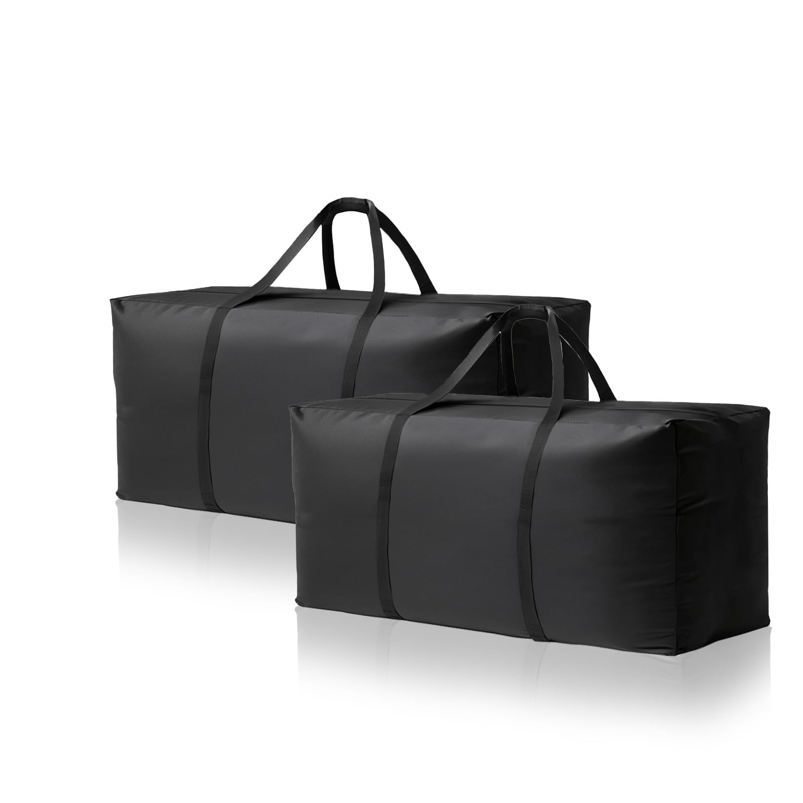 Waterproof Patio Cushion Storage Bag - 125 × 40 × 55 cm Heavy Duty Oxford Outdoor Cushion Storage Bag, Dustproof & UV Protection for Garden Use, with Upgraded Fabric & Reinforced Zipper, 2 Pack