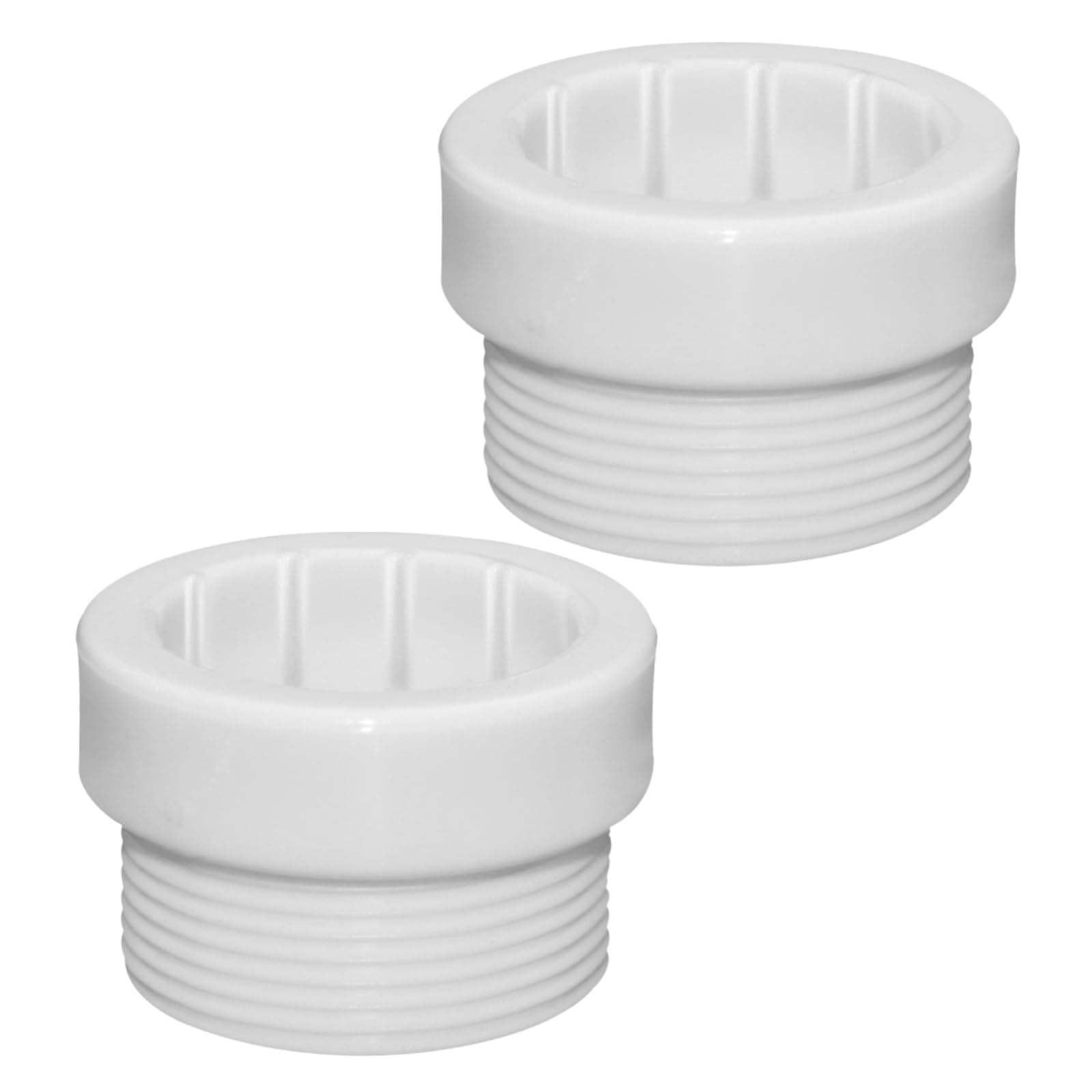 Chistepper 2 Pieces Pool Umbrella Stabilizer Adapter Pool Umbrella Sleeve Threaded Adapter Sleeves Umbrella Pole Stabilizer Sleeves for Outdoor Patio Deck 1 3/4