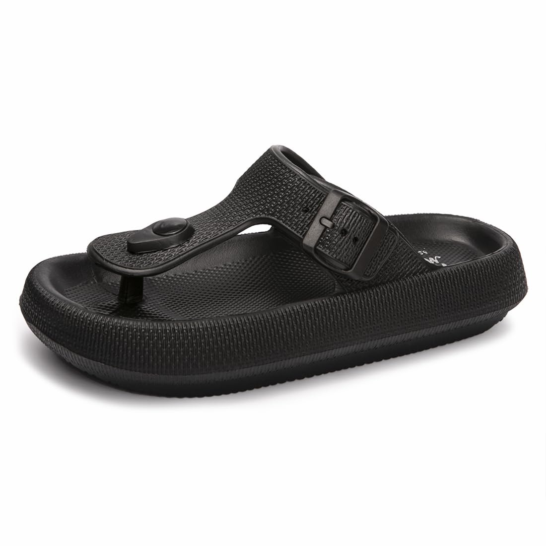 Thong Sandals Adjustable Buckle EVA Thick-Soled Flip Flops for Women and Men