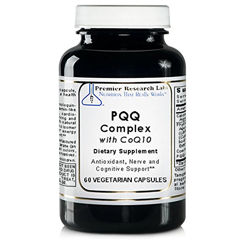 Premier Research Premier Antioxidant, Nerve, and Cognitive Support - PQQ Complex with CoQ10, 60 Capsules, Vegan Product