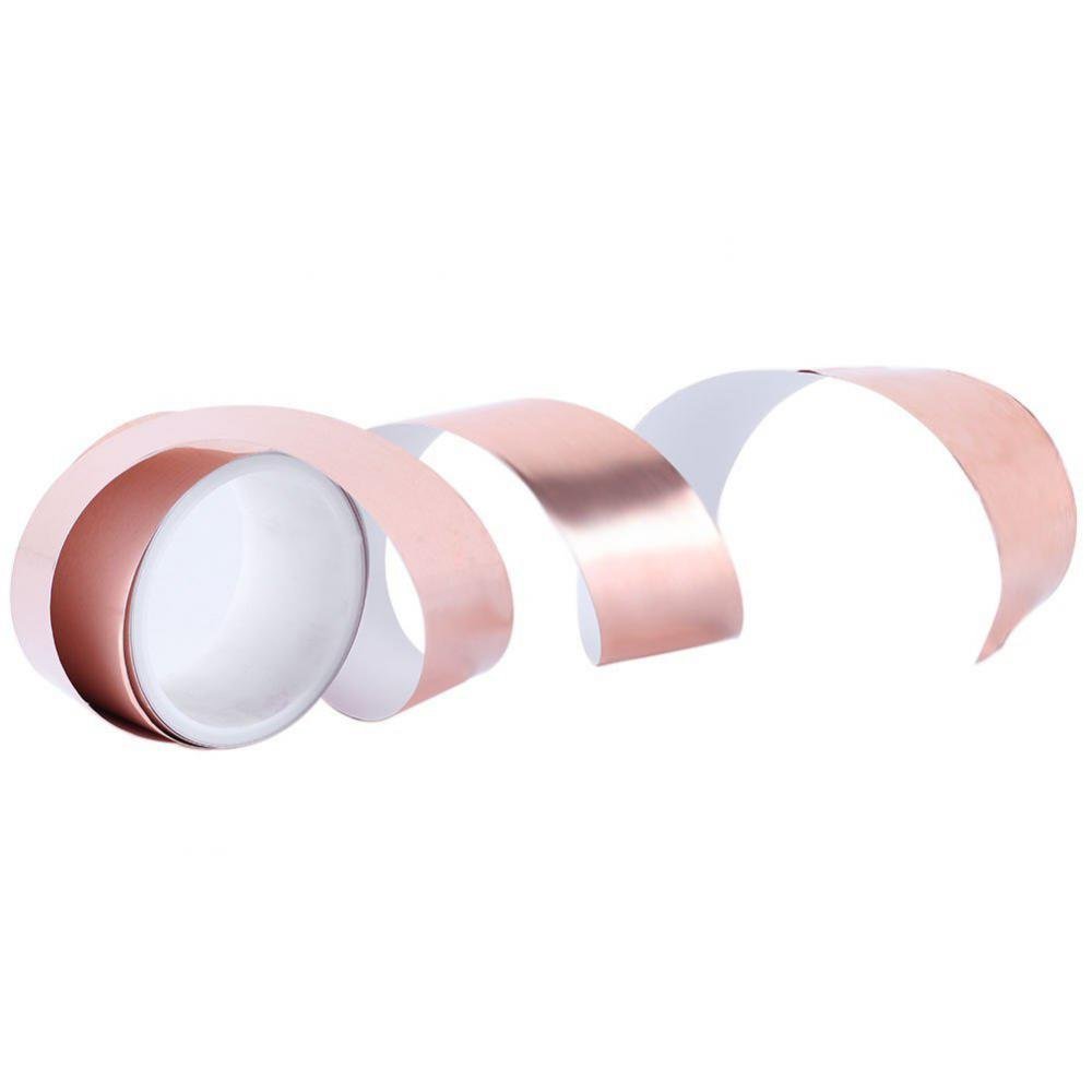 CALANDIS Slug Tape Single Side Conductive Tape Self Adhesive Repellent Roll for DIY Stained Glass Guitar Repair 3cmÃ—4m Pack of 3