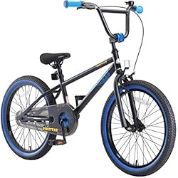 Bikestar 12 BIKESTAR Bicicleta Infantil para niños y niñas a Partir de 6 años | Bici 20 Pulgadas con Frenos | 20´´ Edición BMX Negro BLU