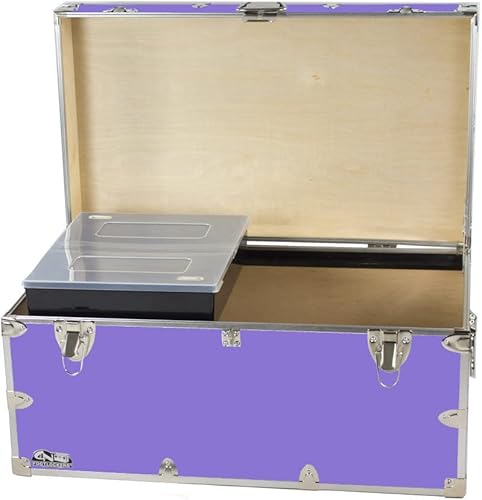 Miniatura 12 de C&N Footlockers - Baúl de almacenamiento grande con bandeja - Fabricado en los Estados Unidos - Solo casillero de acero en Amazon - Cofre duradero