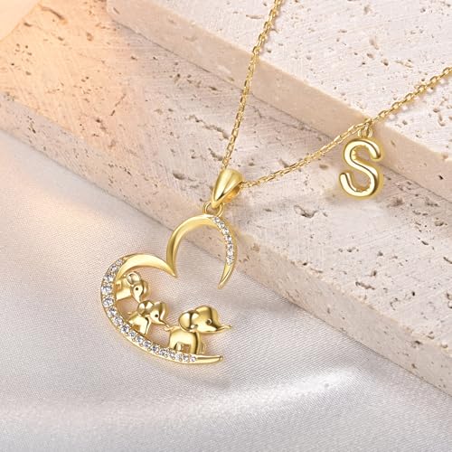 Collier or 18 carats avec initiale bulle bijou maman chic - 2
