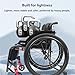 Lightweight Sports Wheelchair Double Brake Self-propelled Aluminum Wheelchair Quick Release Rear Wheels Anti-Tip Wheels for Teenagers Adults Seniors(F,Seat Width 45cm/17.7in)