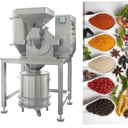 Adjustable Coarseness Grain Grinder Electric Stainless Steel Flour Mill for Wheat, Corn, Rice & Spices, Quiet Motor & Heavy Duty Design for Daily Baking & Cooking