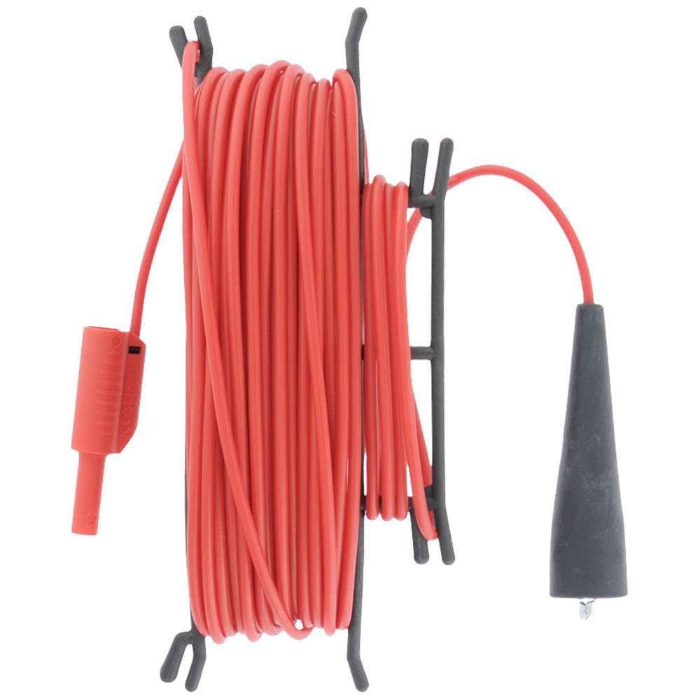 Metrel Cable de medición de seguridad A 1026 [conector banana de 4 mm – pinzas de cocodrilo] 20 m rojo 1 unidad