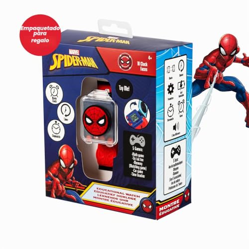 Reloj Spiderman SPD4753ARG con correa roja ideal para el colegio 4