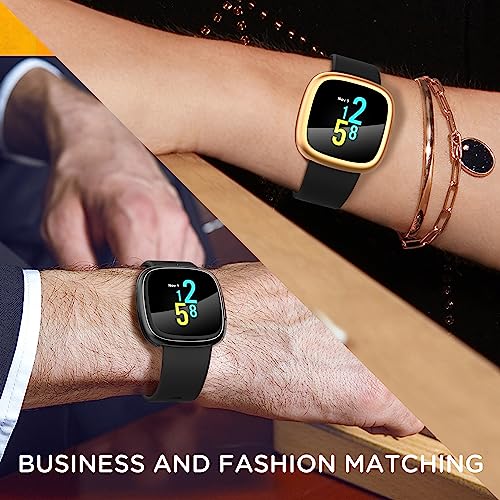 Image of Suoman[4-Pack] for Fitbit Sense 2 /Versa 4 Screen Protector Case