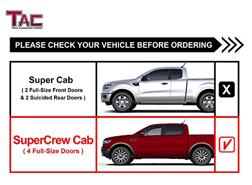 Barras laterales TAC Gen5HD para Ford Ranger Supercrew miniatura 3