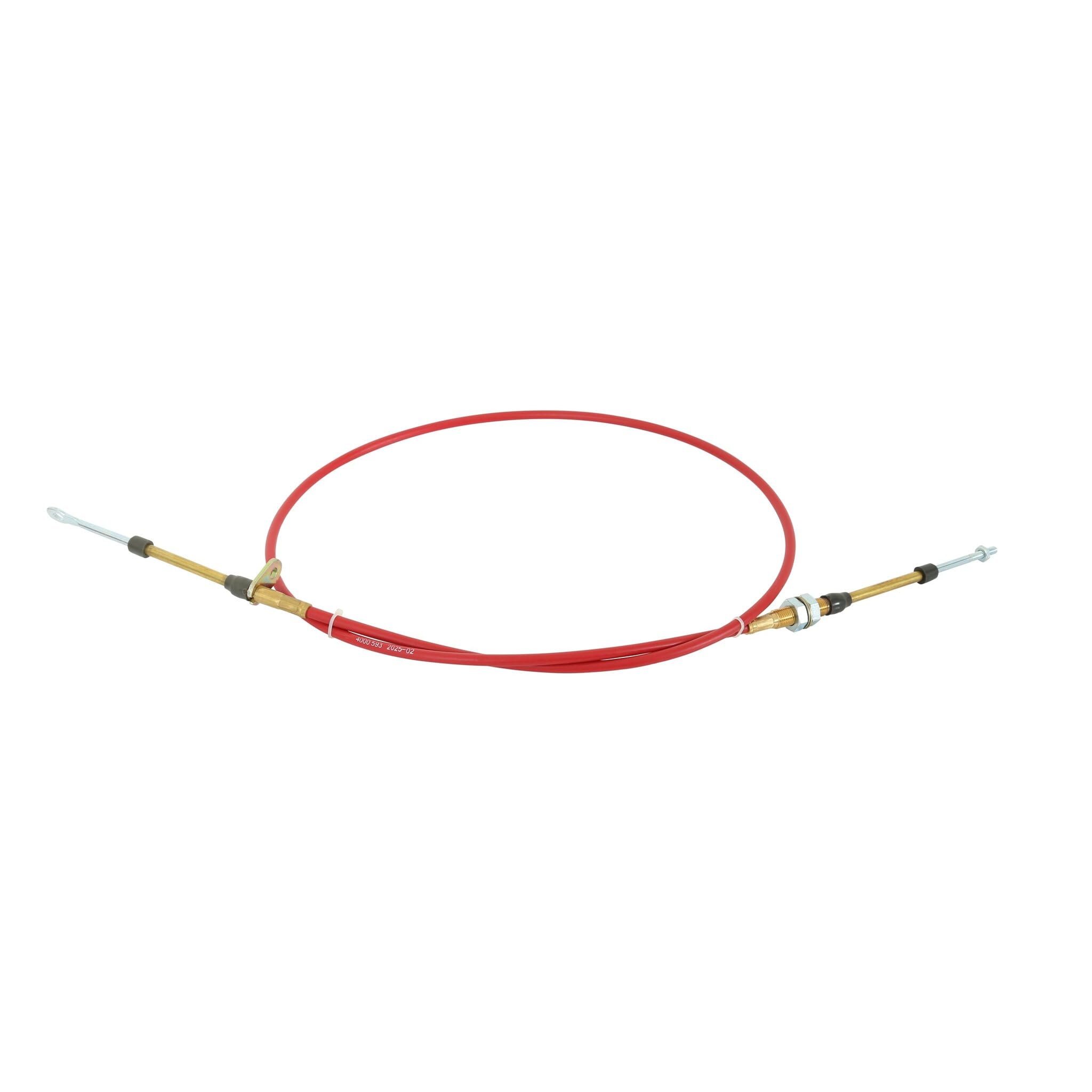 B&M 80605 Câble de levier de vitesse de 1,5 m de long, rouge