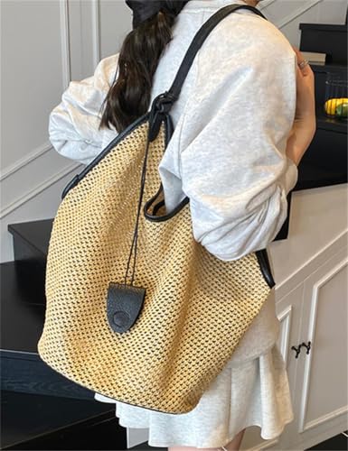 Bolso Hobo de Paja para Mujer Verano Playa miniatura 5