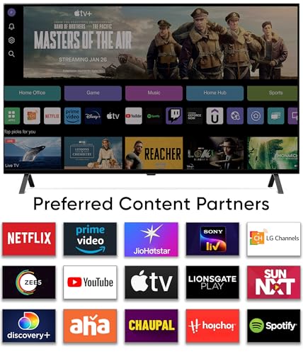 Image of LG 164 cm (65 inches) 4K Ultra HD Smart OLED TV 65A3PSA (Rocky Black)