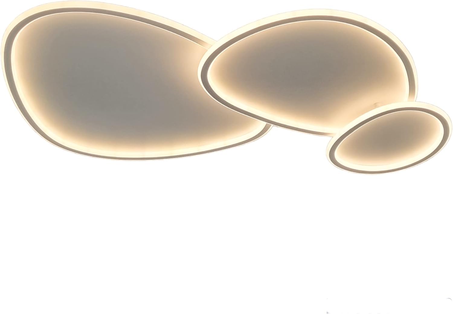 Plafoniera a led moderna a soffitto con telecomando e app per selezionare colore della luce e luminosità lampada adatta per camera da letto salone soggiorno cucina locali 100W PN-23