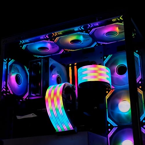 Cable GPU ARGB blanco de 5V 3 pines compatible con Asus Aura y MSI Mystic Light 4