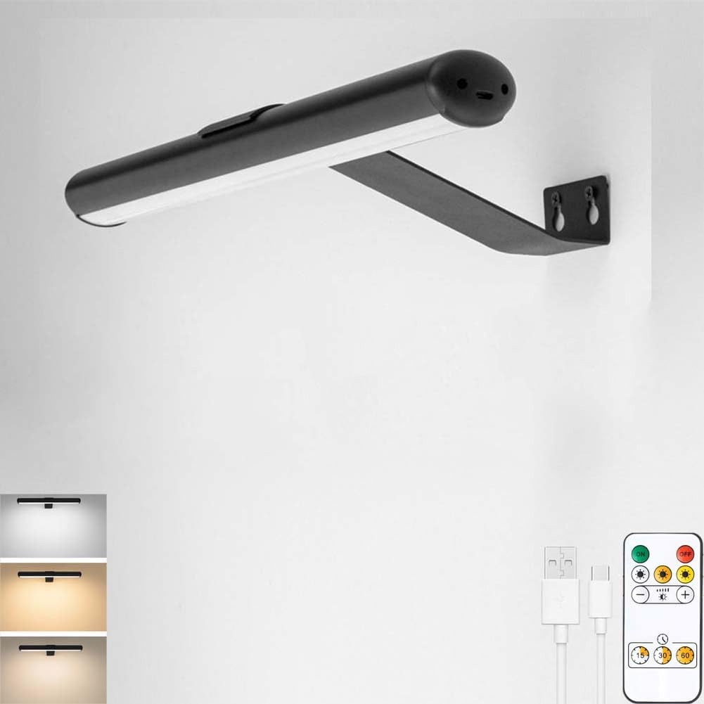 Iluminación de pared para interior con apliques led a batería usb