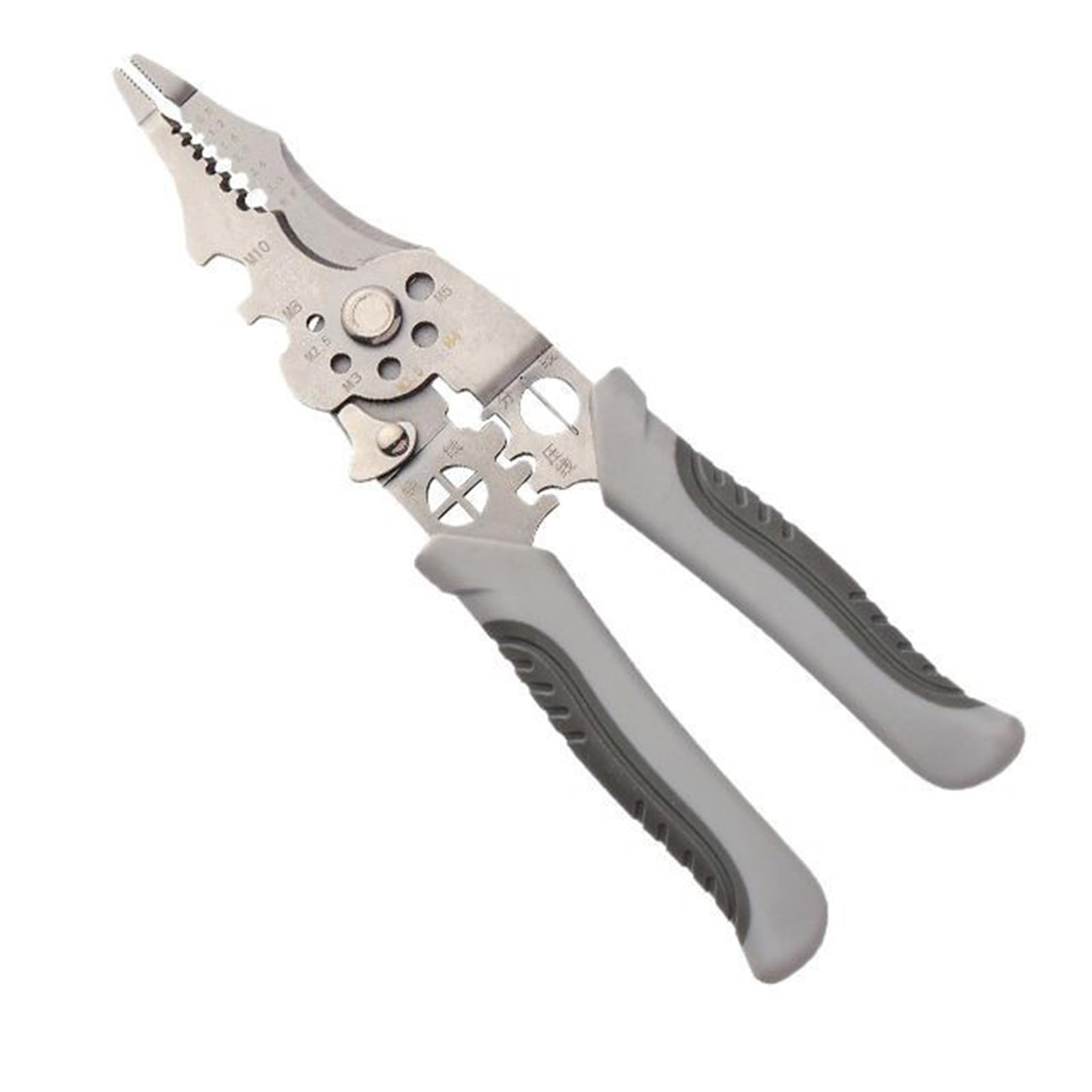 Buxuaaaa Multifunctional Wire Strippers Decrustation Pliers Crimper Cable Strippers Cutter Multifunctional Wire Pliers Adjustable