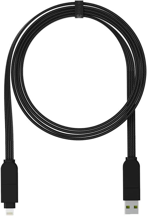 X Max - The 100W Swiss Army Knife of Cables, with Apple iPhone/USB/USB-C/Micro USB Cable for All of Your Devices (Black)