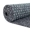 Carpeto Rugs Kunstrasen Balkon Teppich Wasserfest – Kunstrassenteppich Outdoor – Rasenteppich Balkon Meterware mit Noppen – Kunstgras Balkonteppich – Grau – 200 x 125 cm