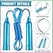 30 Pcs Jump Ropes for Kids Bulk Colorful Plastic Jump Ropes 7.5 ft Adjustable Skipping Rope for Boys Girls, Outdoor Fun Activity Birthday Party Favor